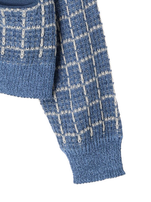 earth music&ecology「ニットツイードカーディガン」|カーディガン|