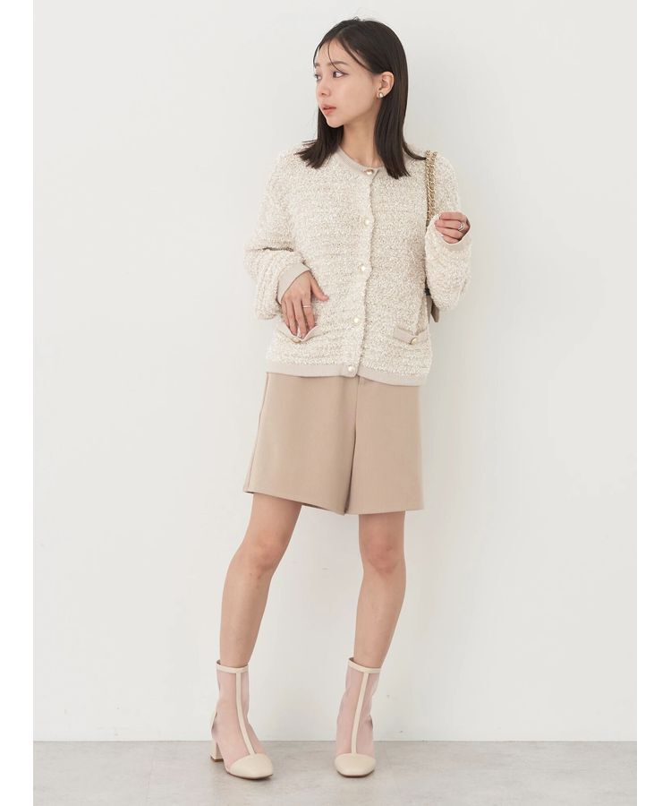 earth music&ecology「ファンシーツイードカーディガン」|カーディガン|