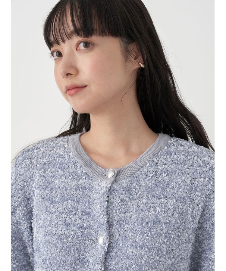 earth music&ecology「ファンシーツイードカーディガン」|カーディガン|