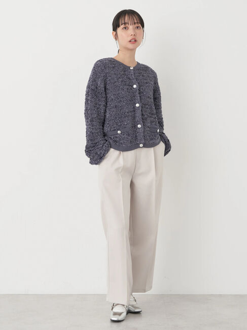 earth music&ecology「ファンシーツイードカーディガン」|カーディガン|
