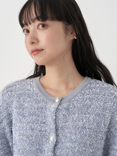 earth music&ecology「ファンシーツイードカーディガン」|カーディガン|