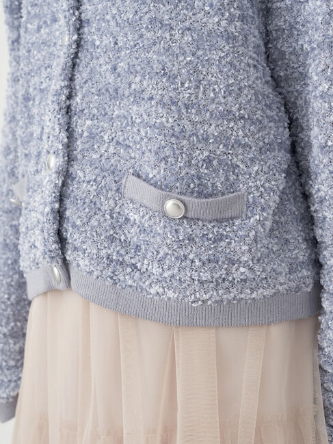 earth music&ecology「ファンシーツイードカーディガン」|カーディガン|