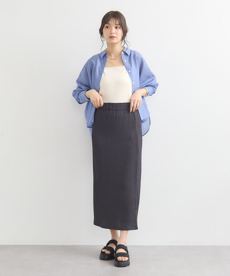 earth music&ecology「ワイドシルエットシアーシャツ」|シャツ・ブラウス|