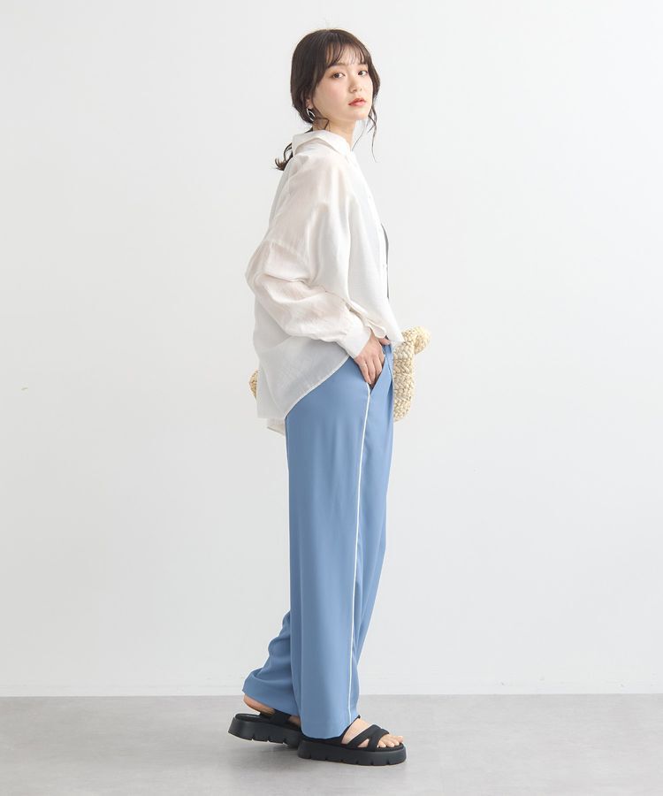 earth music&ecology「ワイドシルエットシアーシャツ」|シャツ・ブラウス|