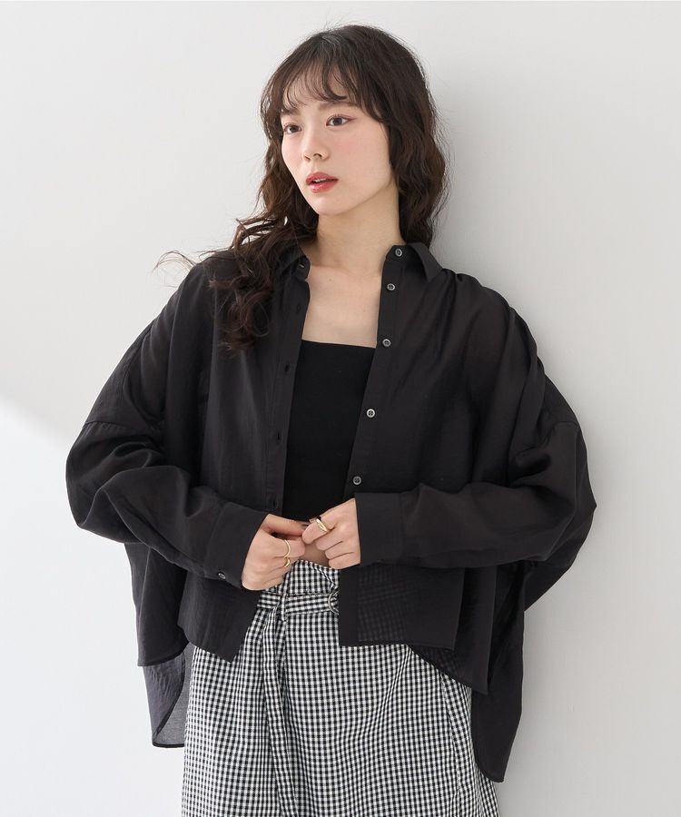 earth music&ecology「ワイドシルエットシアーシャツ」|シャツ・ブラウス|