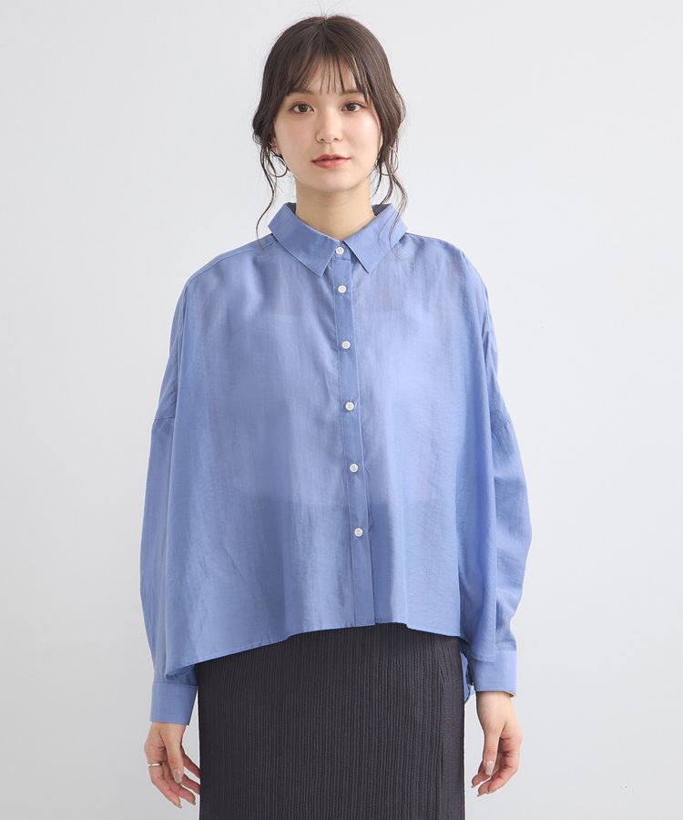 earth music&ecology「ワイドシルエットシアーシャツ」|シャツ・ブラウス|