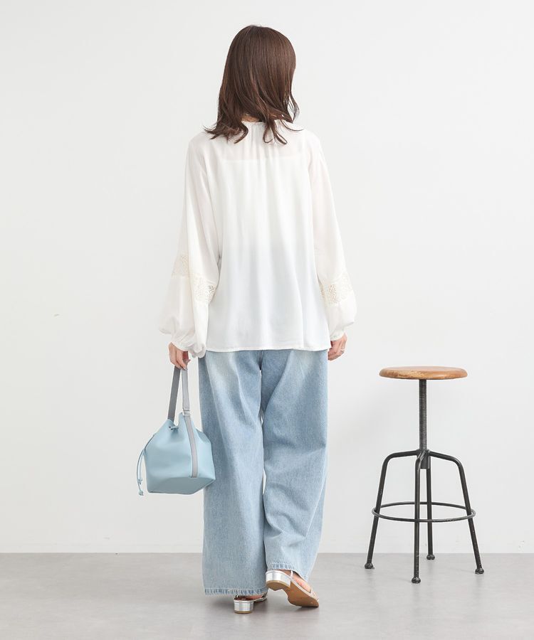 earth music&ecology「ワンポイントロゴ刺繍デニムパンツ」|デニム|