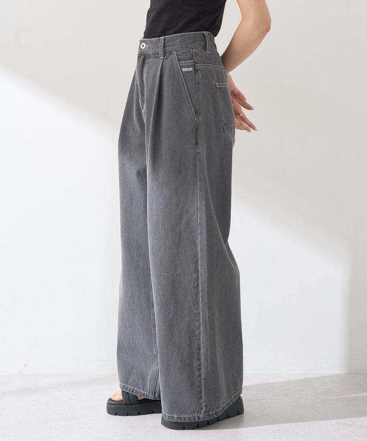 earth music&ecology「ワンポイントロゴ刺繍デニムパンツ」|デニム|