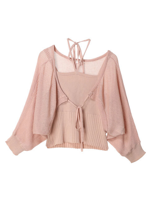 Green Parks「・swing　by　SET2点ニットボレロ&ニットキャミ」|カーディガン|