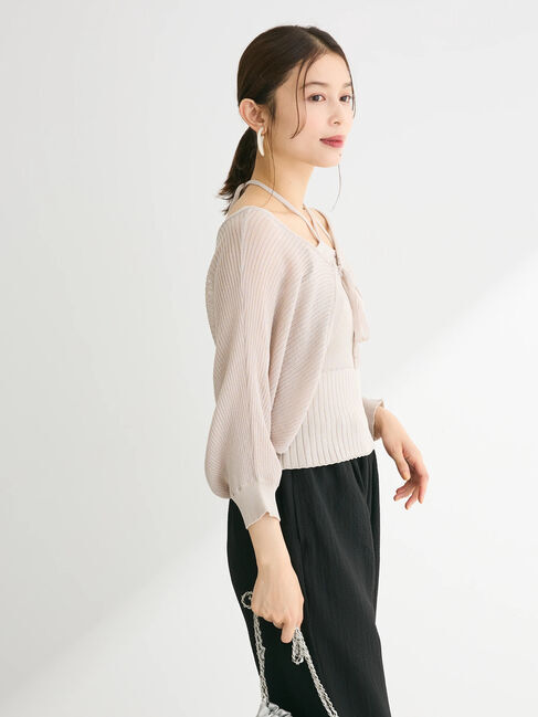 Green Parks「・swing　by　SET2点ニットボレロ&ニットキャミ」|カーディガン|