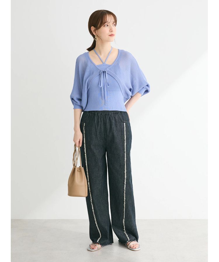 Green Parks「・swing　by　SET2点ニットボレロ&ニットキャミ」|カーディガン|