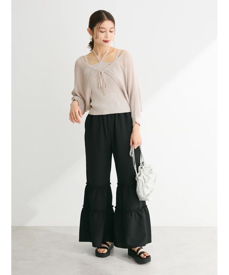 Green Parks「・swing　by　SET2点ニットボレロ&ニットキャミ」|カーディガン|