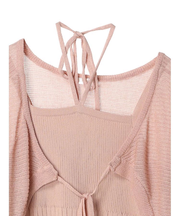 Green Parks「・swing　by　SET2点ニットボレロ&ニットキャミ」|カーディガン|