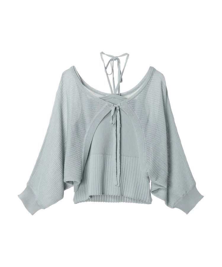 Green Parks「・swing　by　SET2点ニットボレロ&ニットキャミ」|カーディガン|