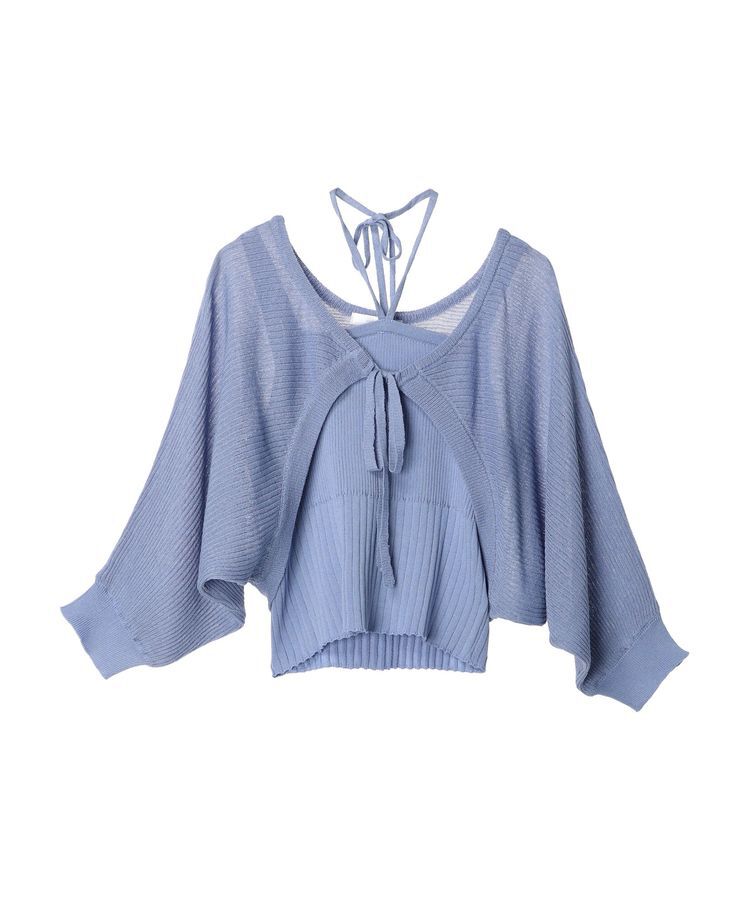 Green Parks「・swing　by　SET2点ニットボレロ&ニットキャミ」|カーディガン|