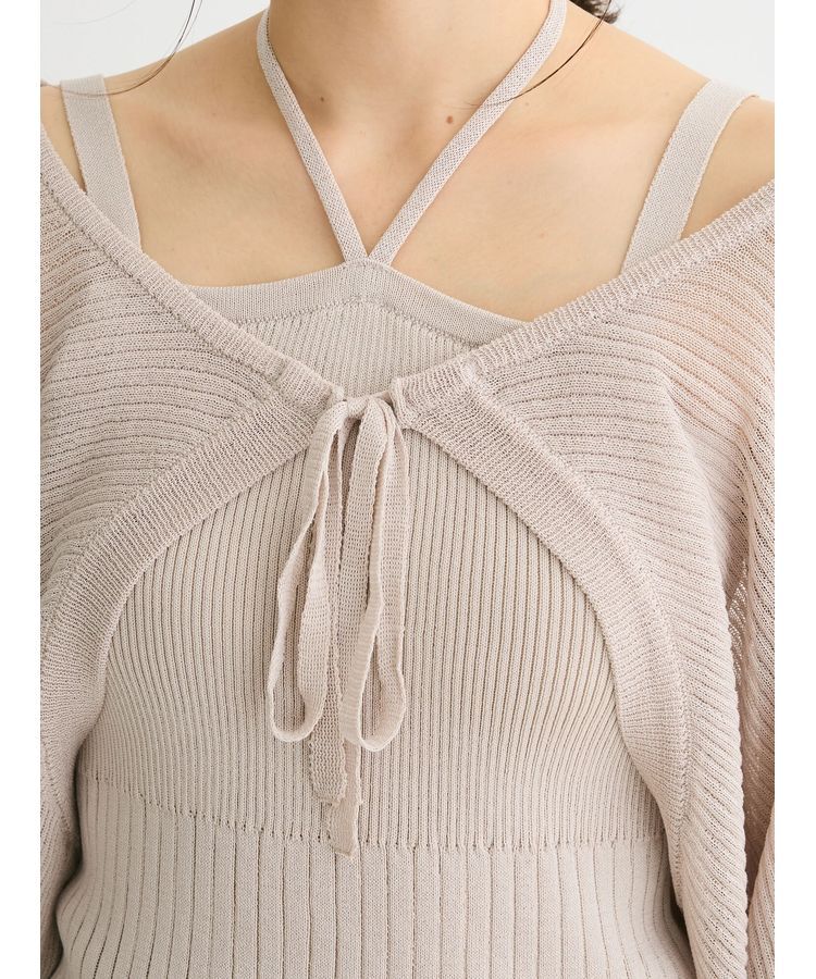 Green Parks「・swing　by　SET2点ニットボレロ&ニットキャミ」|カーディガン|