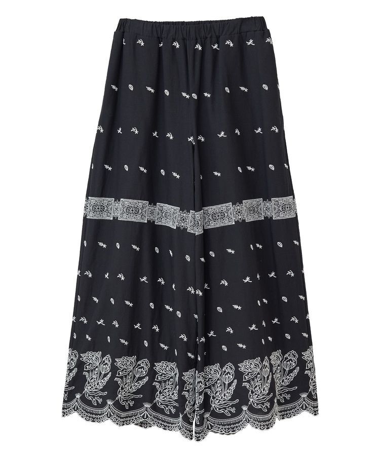 Green Parks「■ESCAR バイカラー刺繍ワイドイージーパンツ」|その他|