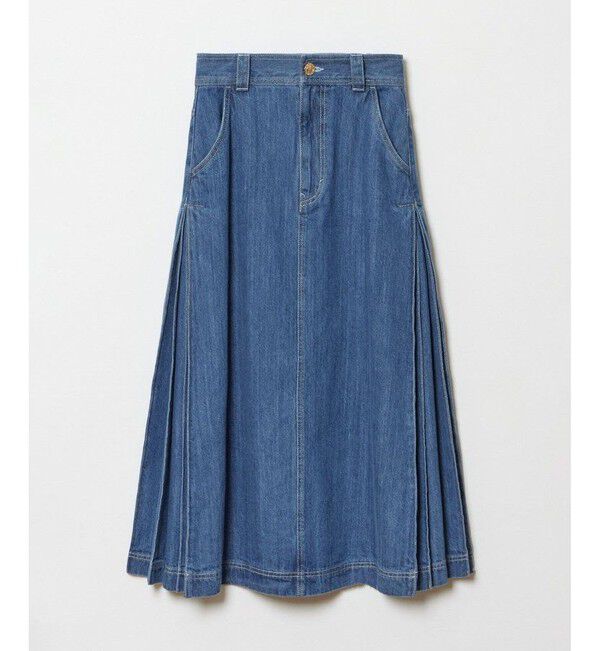 LOULOU WILLOUGHBY「【LOULOU WILLOUGHBY】サイドタックロングデニムスカート」|スカート|