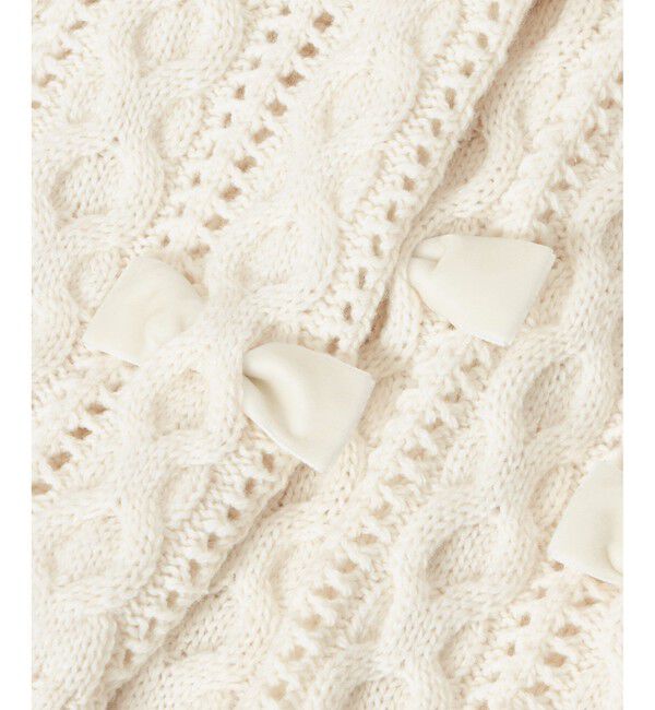 LOULOU WILLOUGHBY「【LOULOU WILLOUGHBY】ベロアリボンプルオーバー」|ニット・セーター|