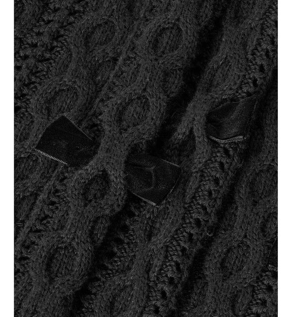 LOULOU WILLOUGHBY「【LOULOU WILLOUGHBY】ベロアリボンプルオーバー」|ニット・セーター|