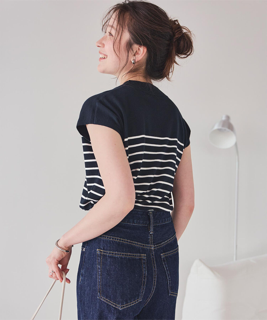 titivate「ベーシックフレンチスリーブライトニット」|ニット・セーター|