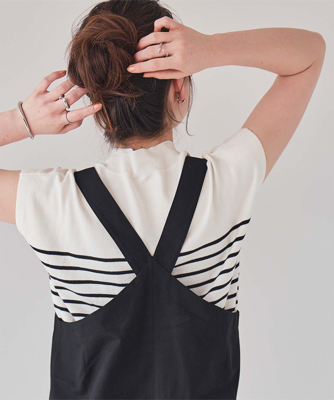 titivate「ベーシックフレンチスリーブライトニット」|ニット・セーター|