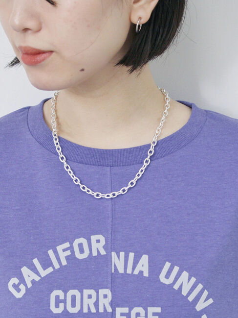 Samansa Mos2 blue「リメイク風Tシャツ」|Tシャツ・カットソー|