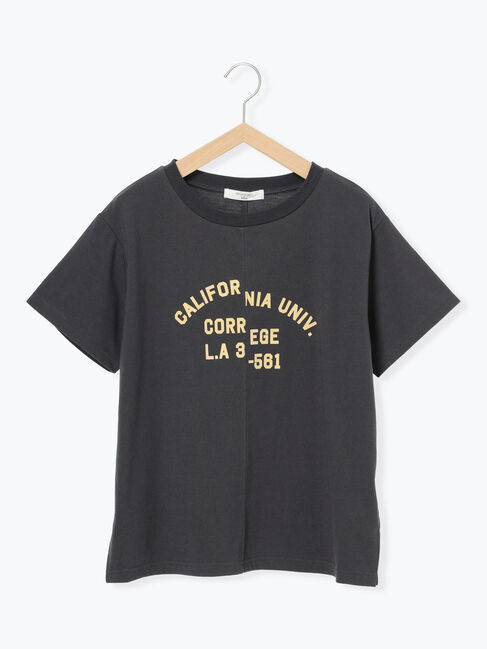 Samansa Mos2 blue「リメイク風Tシャツ」|Tシャツ・カットソー|