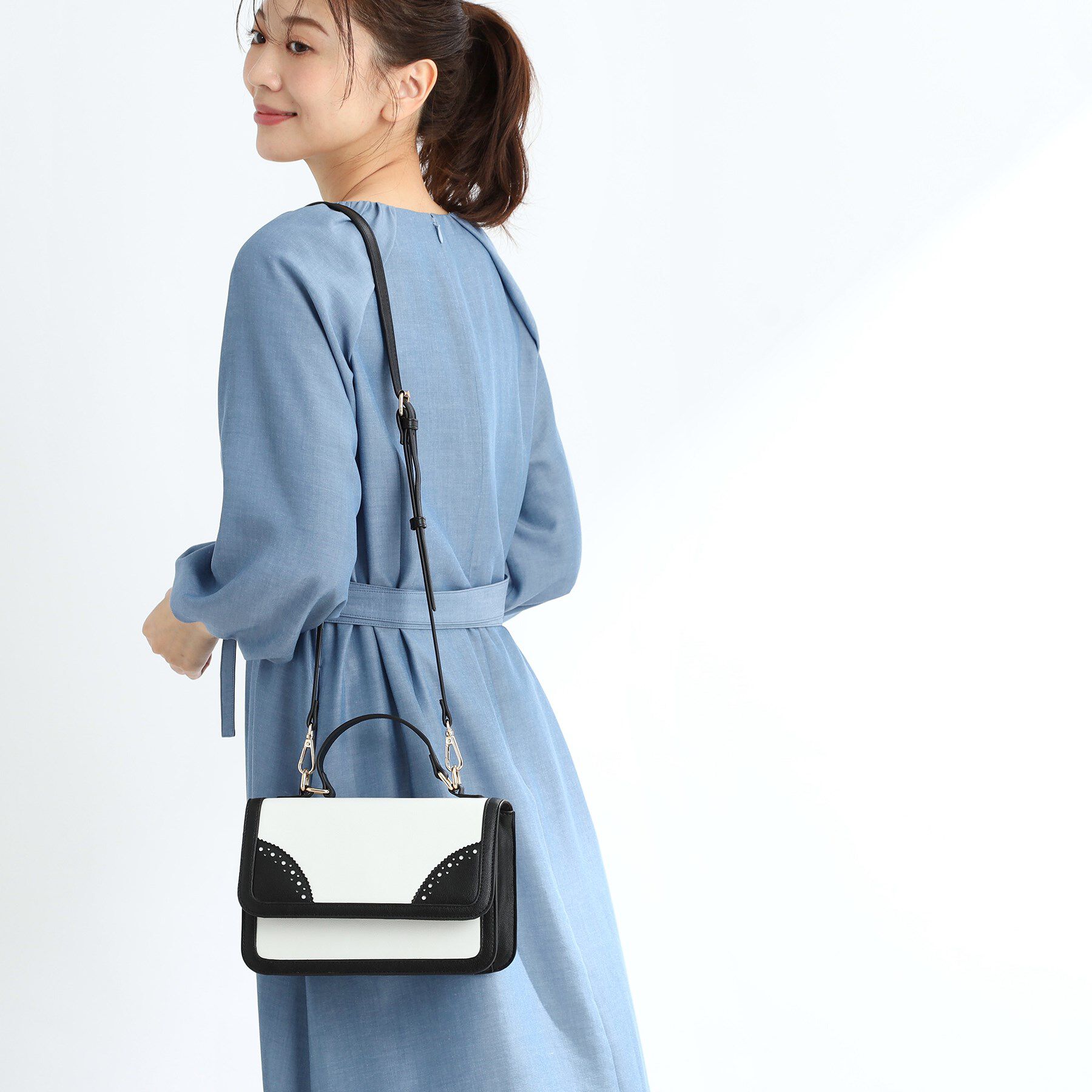 Reflect「【ショルダー付き】バイカラーバッグ」|ショルダー・メッセンジャー|