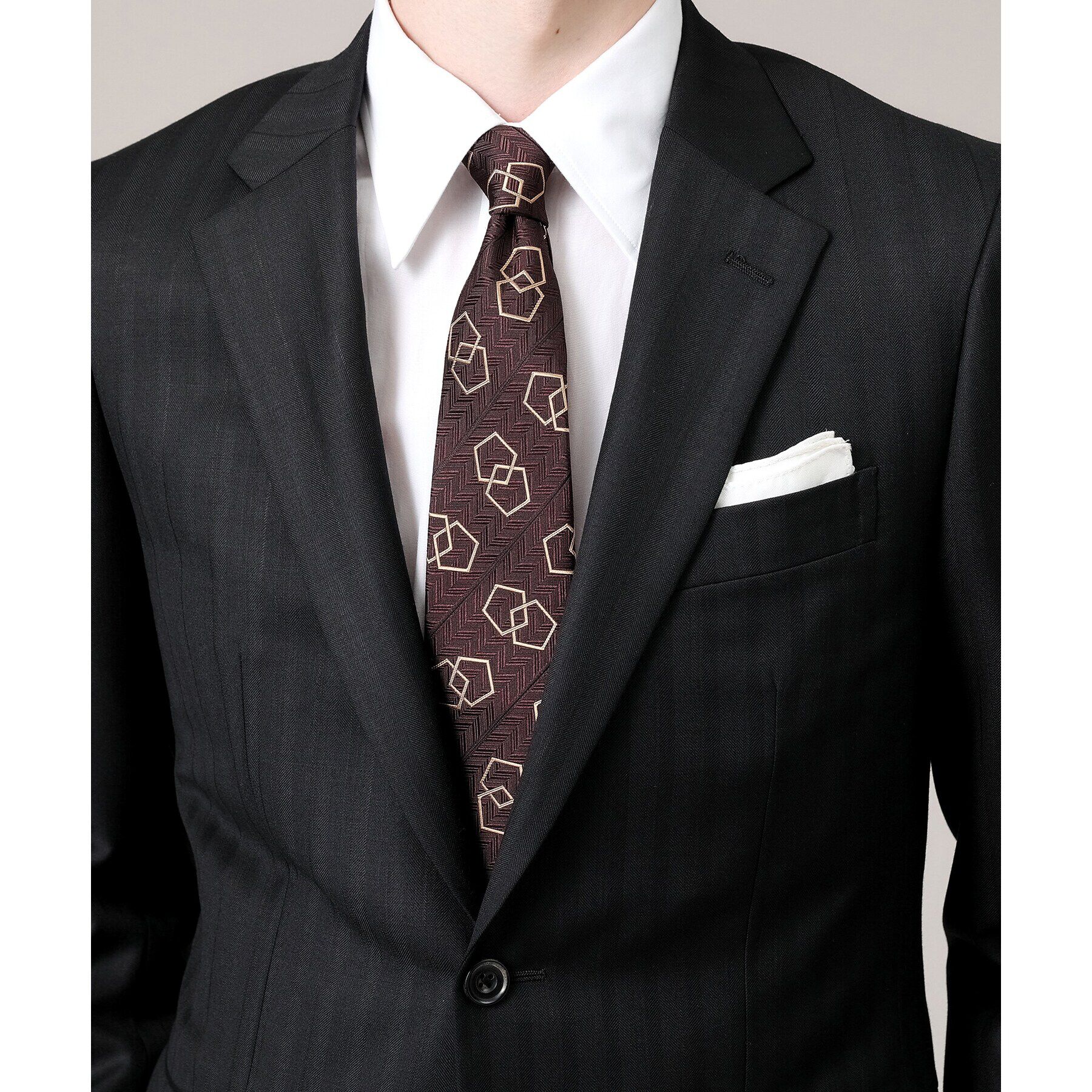 TAKEO KIKUCHI「【Made in JAPAN】シャドー矢羽根 525ペンタゴン ネクタイ」|ネクタイ・蝶ネクタイ|