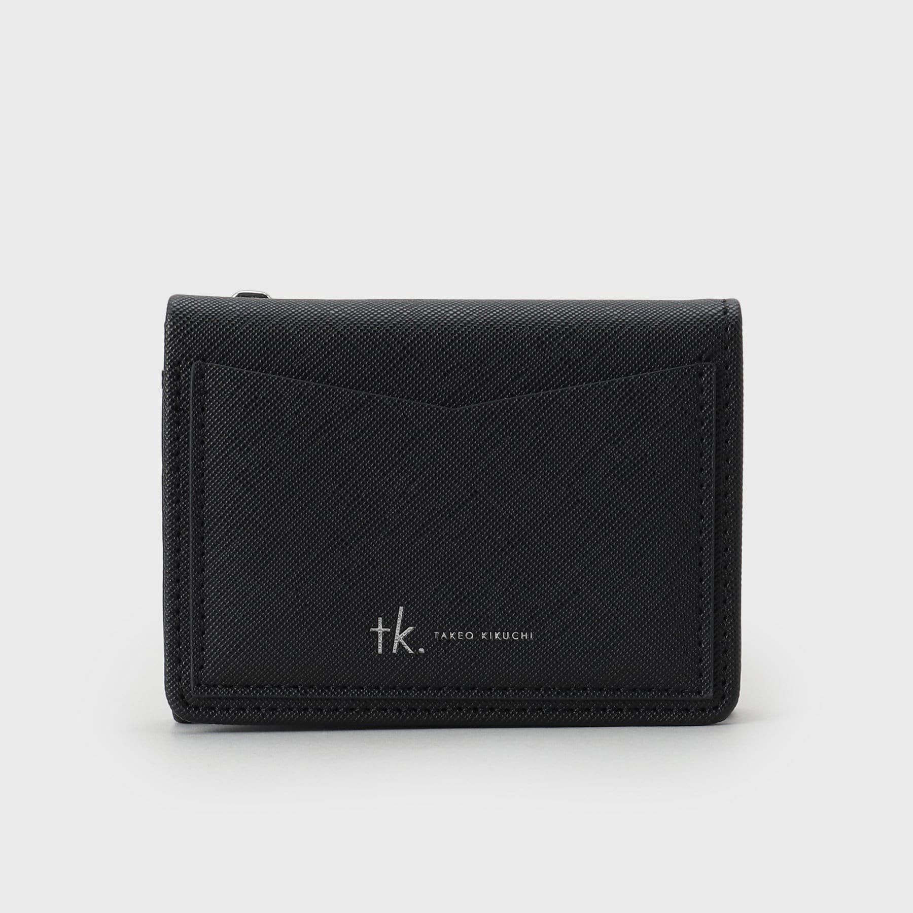 tk.TAKEO KIKUCHI「ジップコインケース＋ミニ三つ折りウォレット」|財布|ブラック(019)