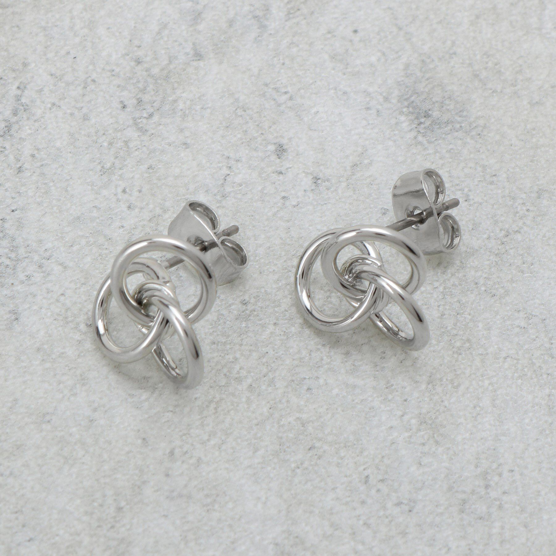 OPAQUE.CLIP「ノットメタルミニピアス」|ピアス|シルバー(006)