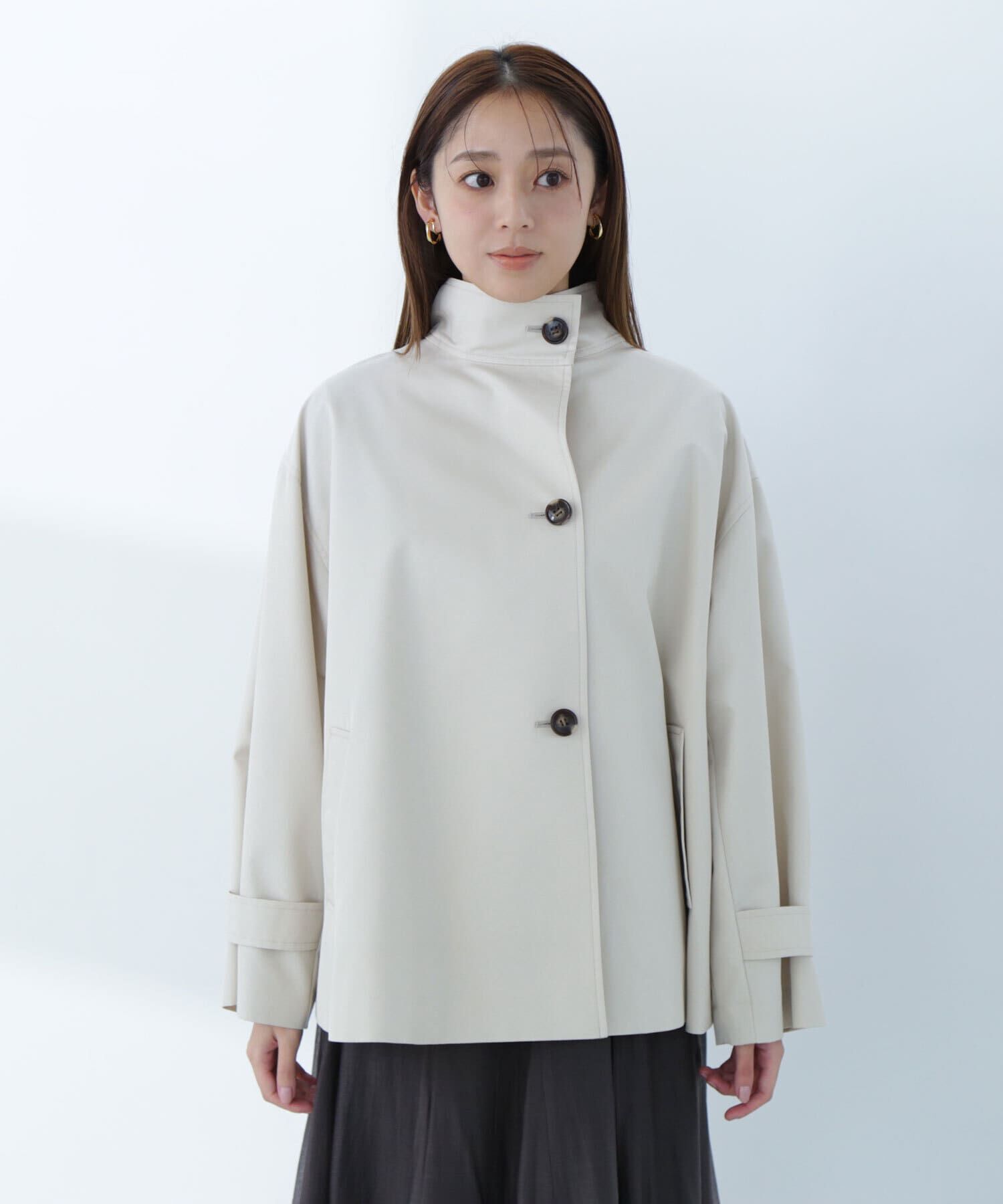  「スタンドネックハーフコート」|ブルゾン・スタジャン|