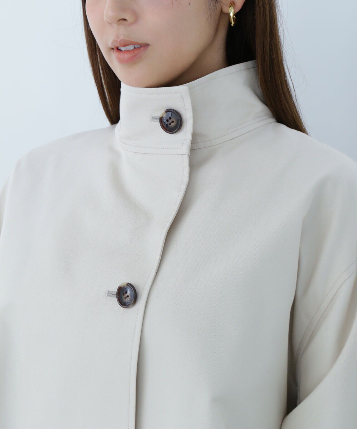  「スタンドネックハーフコート」|ブルゾン・スタジャン|