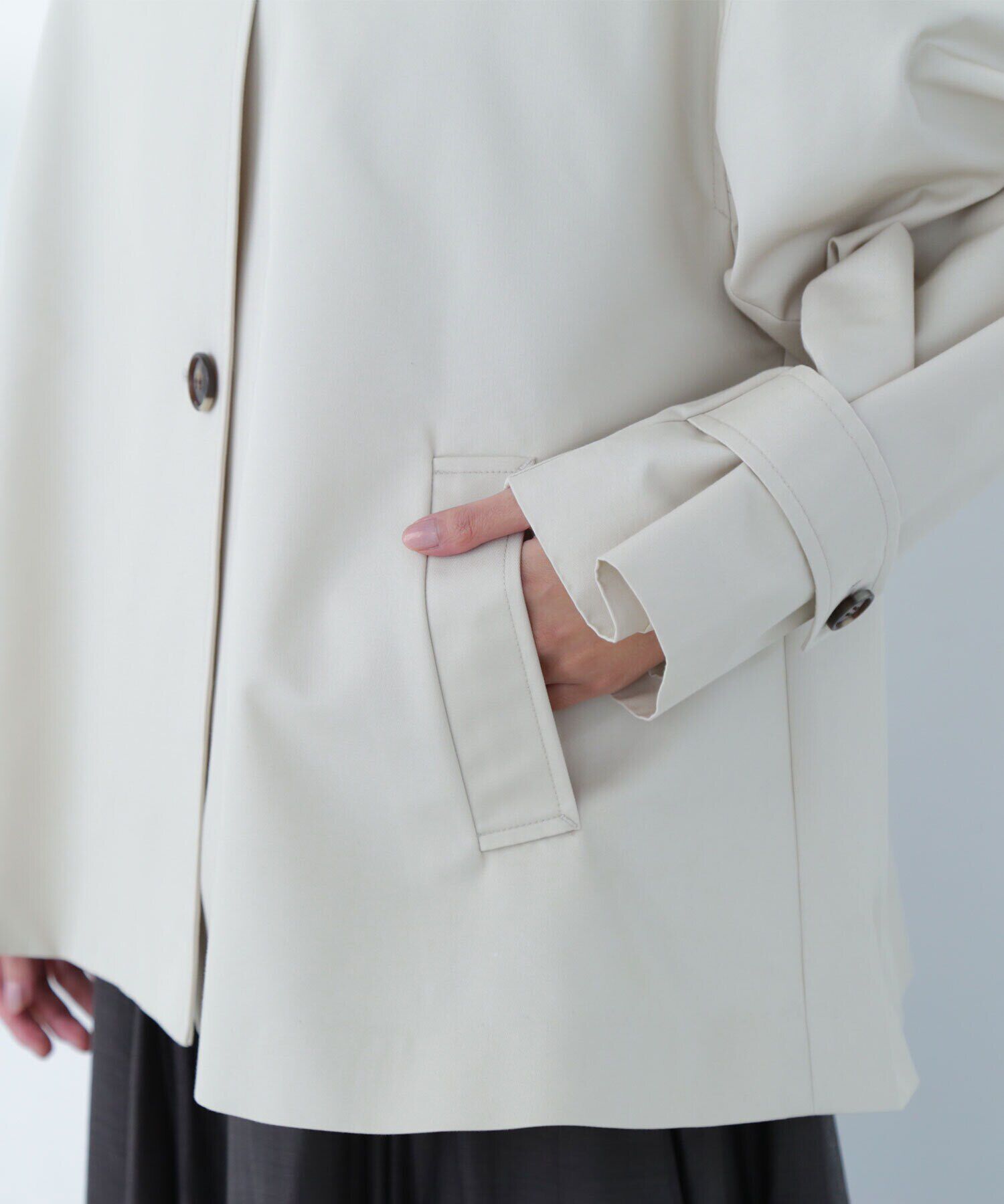  「スタンドネックハーフコート」|ブルゾン・スタジャン|