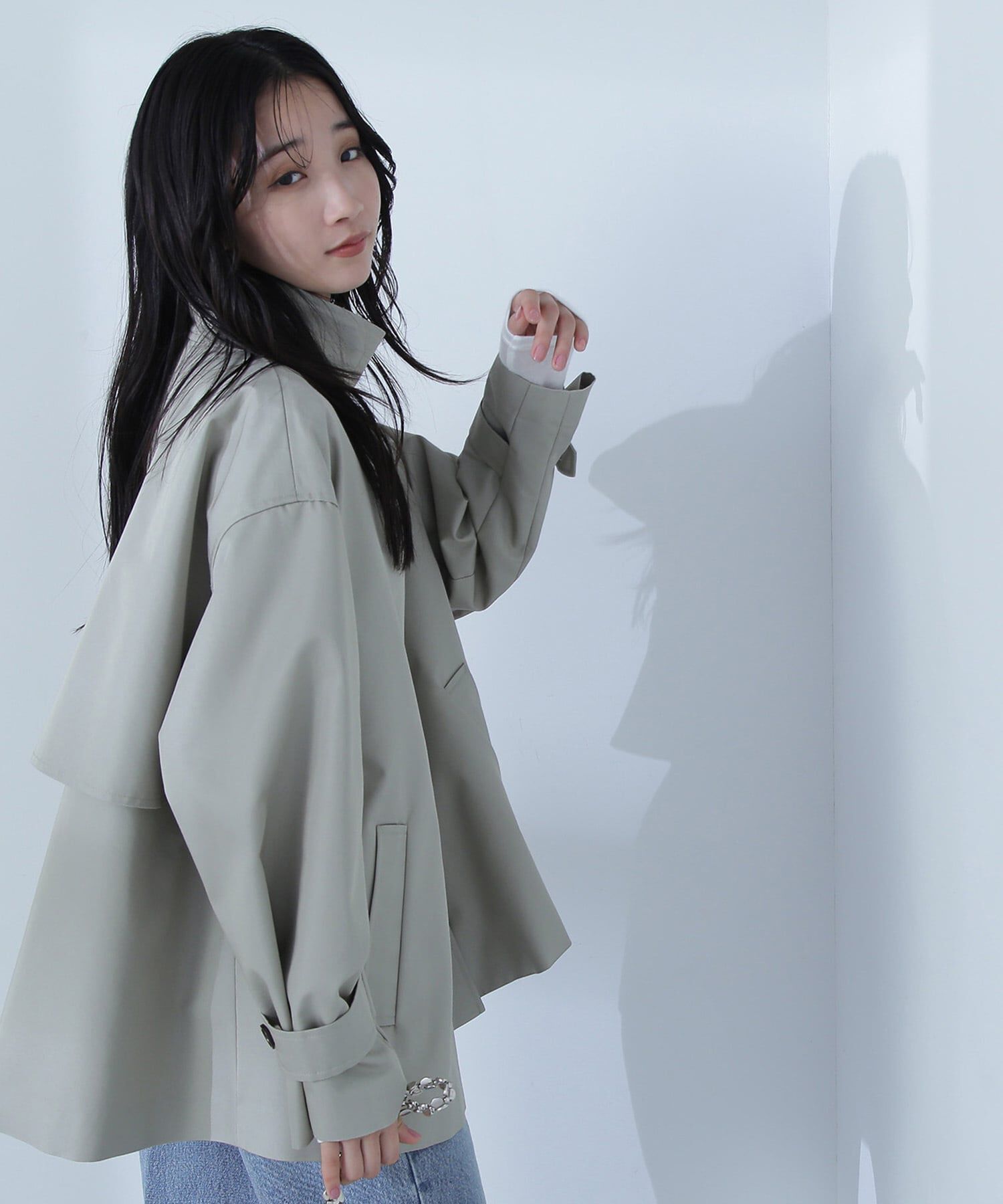  「スタンドネックハーフコート」|ブルゾン・スタジャン|