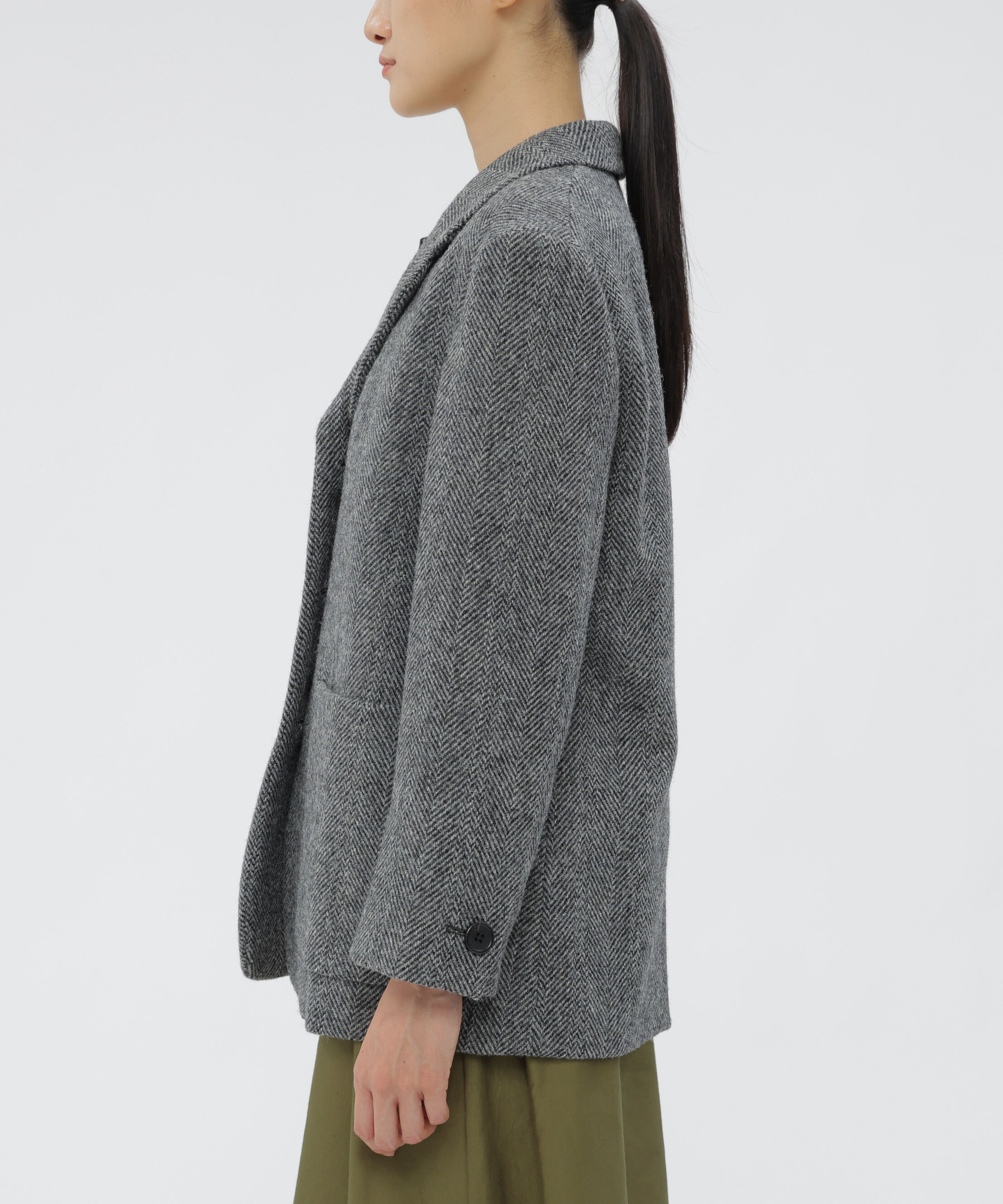  「WIDE HERRINGBONE WOOL JACKET」|その他|