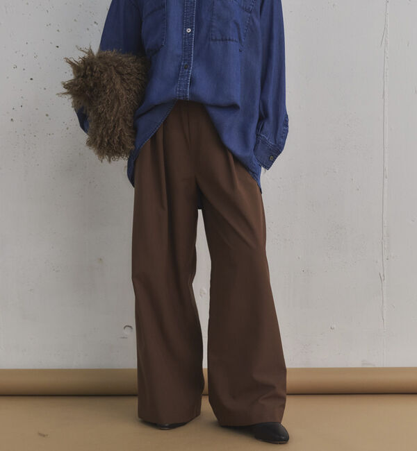 Doux archives「ＲＥＦＬＡＸ機能性素材ツータックパンツ」|チノ|
