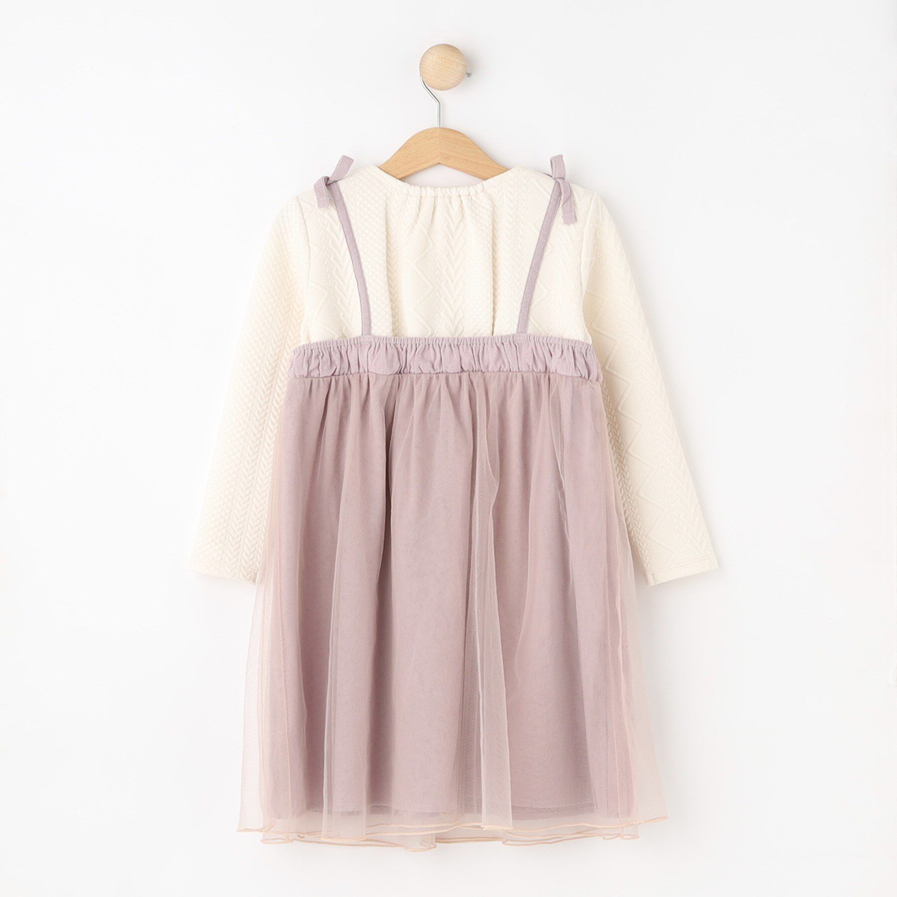 SHOO･LA･RUE「【100-150cm】ファーチュールドッキングキャミワンピ」|ワンピース|