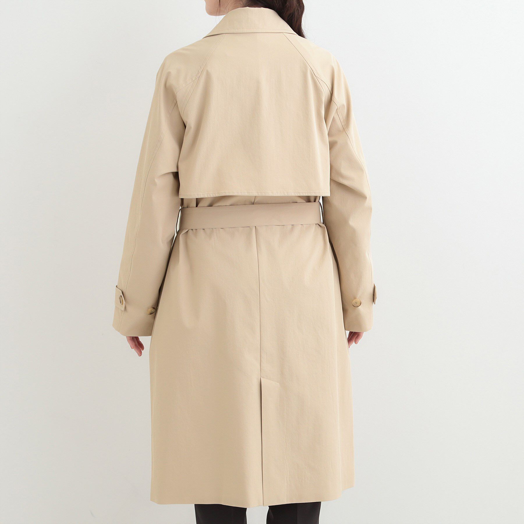 SHOO･LA･RUE「【S-LL/撥水】通勤や学校行事にも ロングトレンチコート」|トレンチコート|