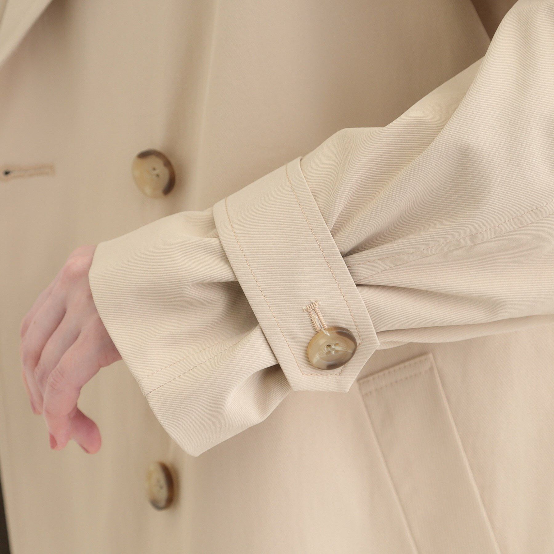 SHOO･LA･RUE「【S-LL/撥水】通勤や学校行事にも ロングトレンチコート」|トレンチコート|