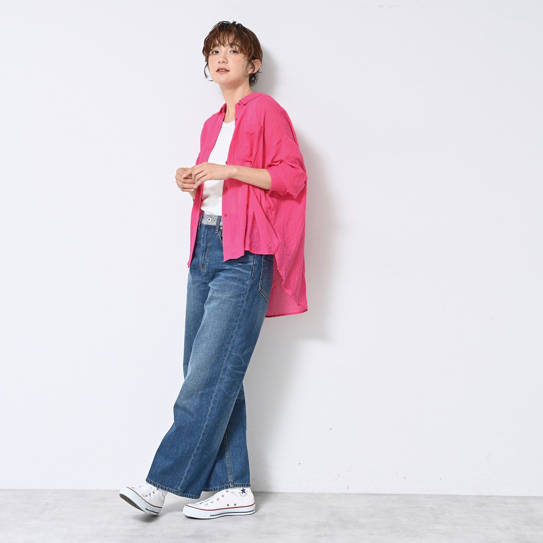 Dessin「【洗える】シアーシャンブレーシャツ」|シャツ・ブラウス|