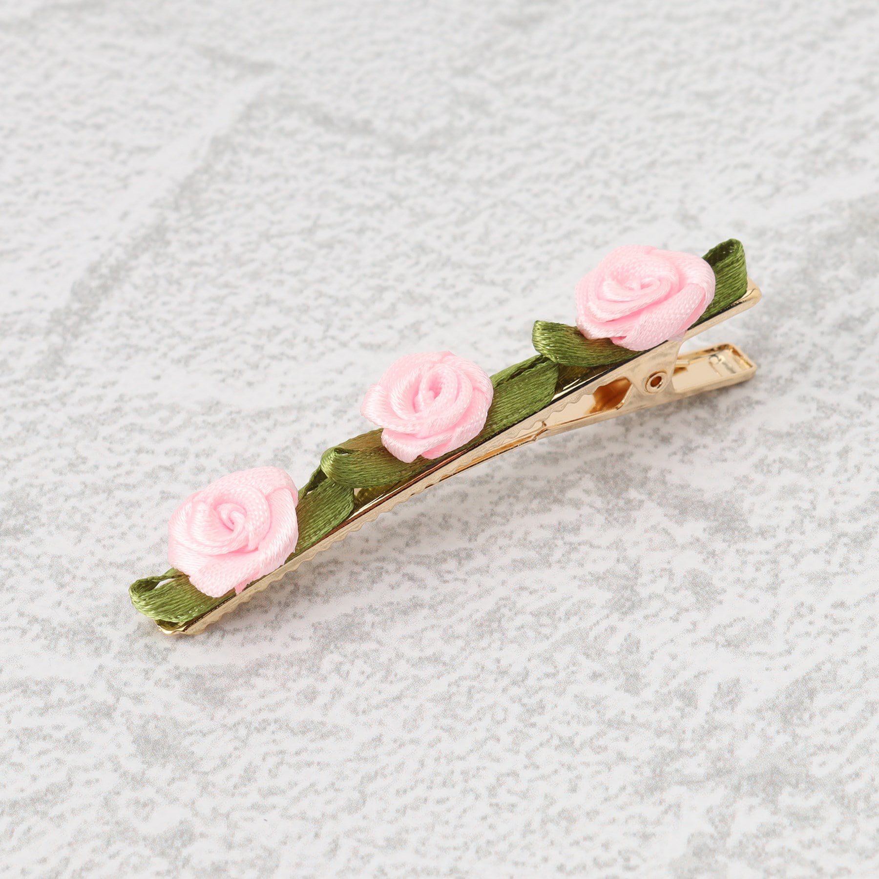 Grandedge「ガーリー系 フェミニン系 バラ クリップ」|その他|ﾋﾟﾝｸ(072)