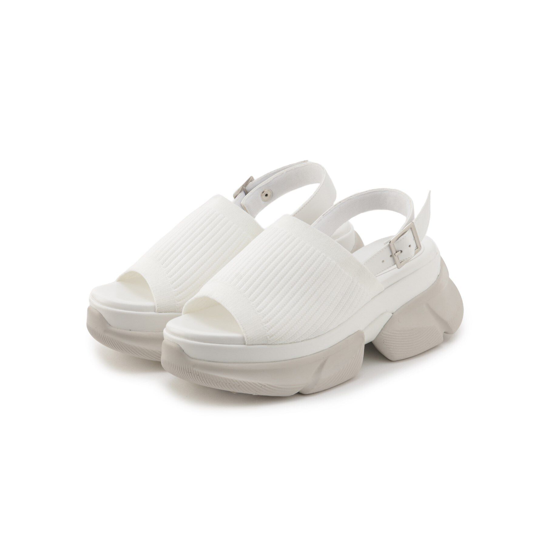 ESPERANZA「ニットアッパーサンダル 24SS」|サンダル|ﾎﾜｲﾄ(301)