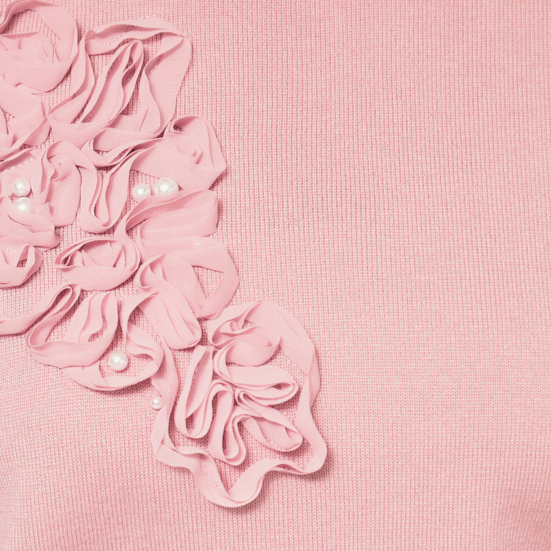 SunaUna「【SS～Lサイズ展開／チュール刺繍】クラフトニット」|ニット・セーター|