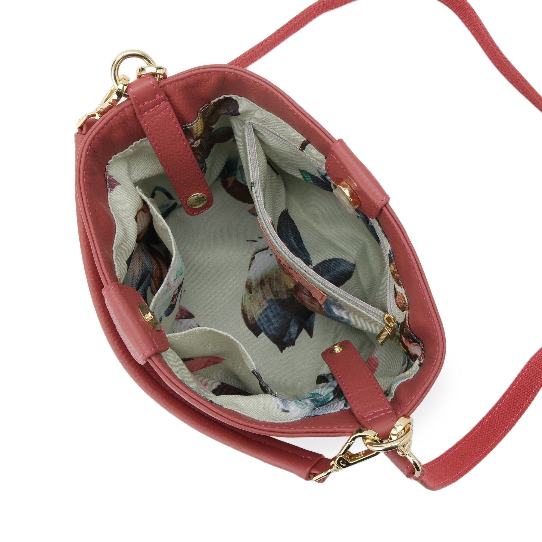 SunaUna「【2WAY／オリジナルプリント裏使用】牛革ワンショルダーバック」|ショルダー・メッセンジャー|