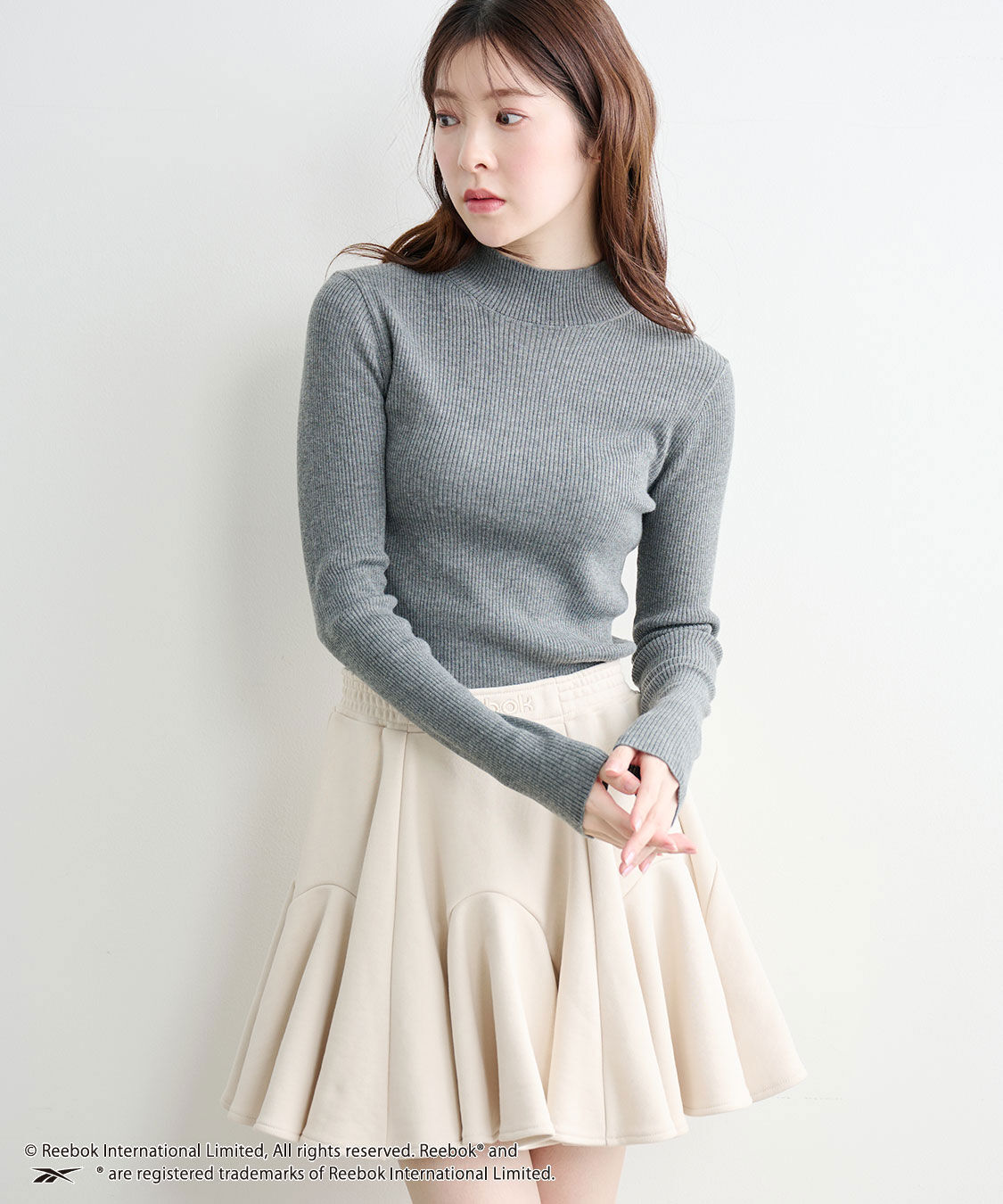 COCO DEAL「《COCO DEAL/Reebok》裏毛サーキュラーミニスカート」|スカート|