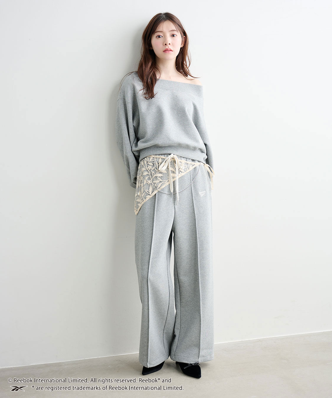 COCO DEAL「《COCO DEAL/Reebok》スウェットワイドパンツ」|その他|