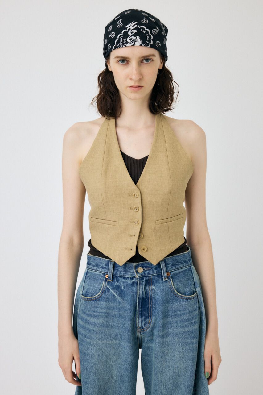 MOUSSY「HALTER NECK SUMMER ベスト」|キャミソール|