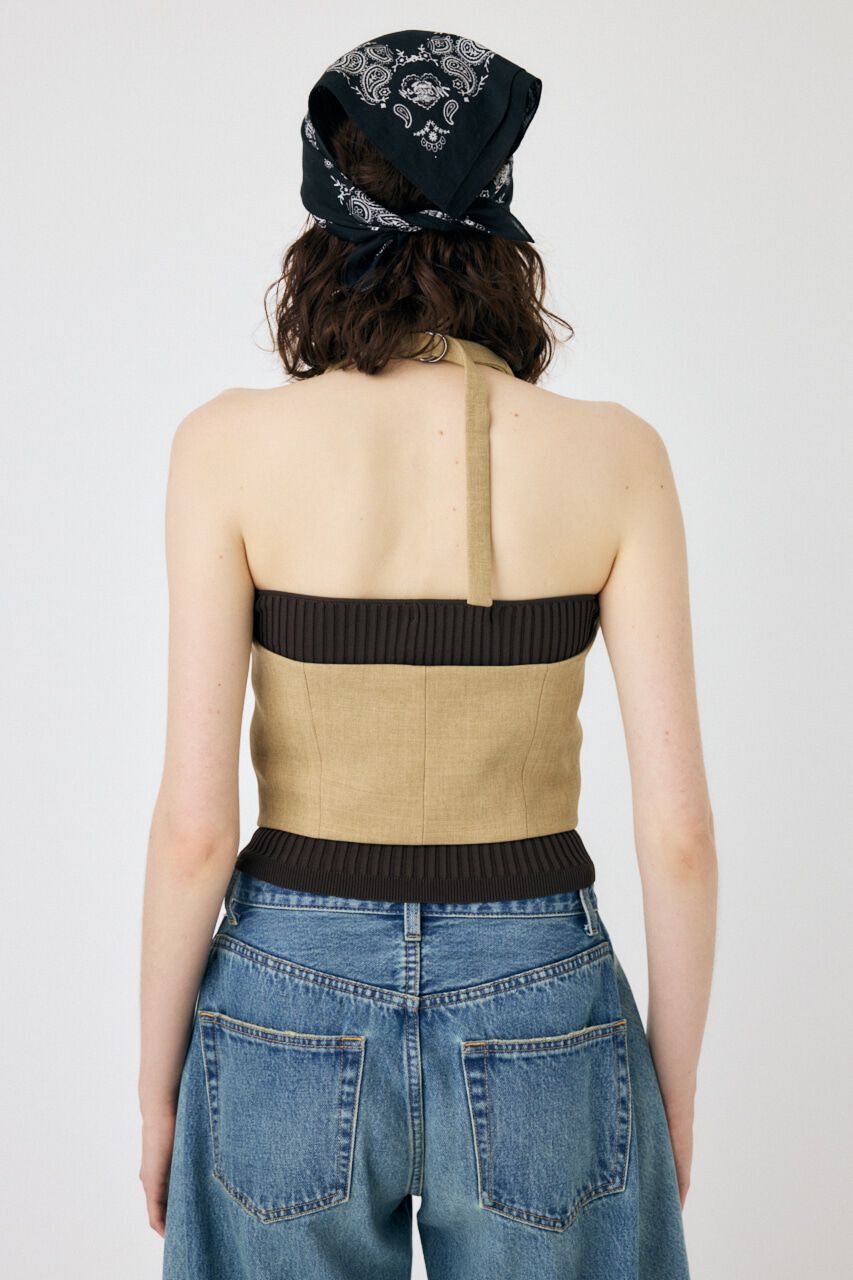 MOUSSY「HALTER NECK SUMMER ベスト」|キャミソール|